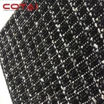 Spring and Autumn Small Fragrance Black Silver Silk Lady Wind Jacket Tweed Manufacturer factory supply