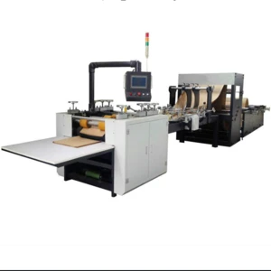 Square bottom automatic paper bag making machine 2018 hot sale type for environment protection