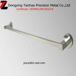 Stainless steel bathroom accessory set with towel ring