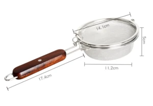 Stainless Steel Coffee Roaster Net with Wooden Handle