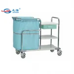 stainless steel operating table surgical instrument trolley