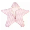 Star shape plush fabric and PP cotton baby sleeping bag