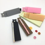stationery holder student bookmark silicone single pen holder