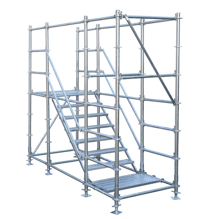 Steel Material Q345 Construction Scaffolding System Free Spare Parts Galvanized Ringlock Scaffold 1 YEAR Graphic Design