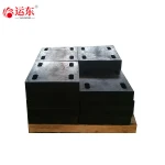 Steel Structure Sliding Elastic Vulcanized Rubber Bearings Bridge Structure Rubber Bearing Pad With Holes