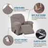Stretch Spandex Jacquard Recliner Chair Slipcovers Sofa Covers Recliner Cover Coat Furniture Protector with Elastic Bottom Side