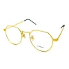 Stylish Look Deep Gold Titanium Eyeglasses Frames