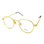 Stylish Look Deep Gold Titanium Eyeglasses Frames