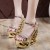 Import Summer hollowed out new style sandals heels ladies women shoe the latest high-heeled sandals from China