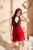 Import Summer Womens Sleepwear V-Neck Sexy Nightdress Casual Nightgown Comfortable Lace Pajama Solid Color Bifurcation Nightwear from China