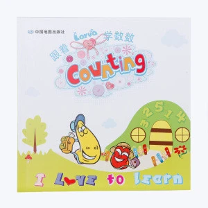 Supplies stationery perfect binding books for kids educational Counting numbers book printing paperback soft cover book