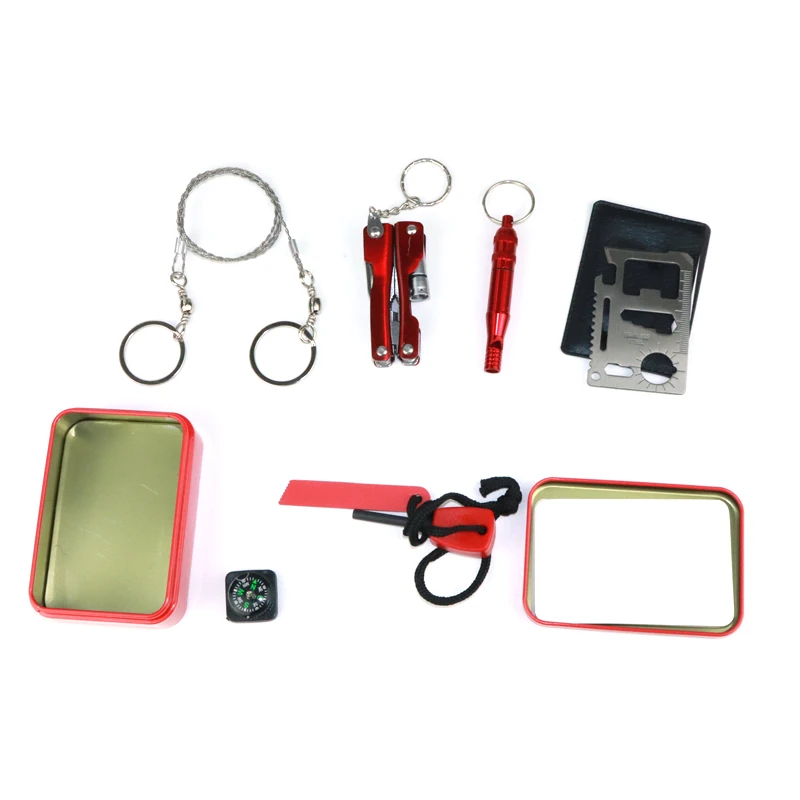Survival Equipment Emergency survival kit Outdoor Camping Tools self defense camp SOS equipment