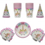 Sweet 16 Birthday Party Paper Tableware Set Paper Birthday Party Decoration Sets