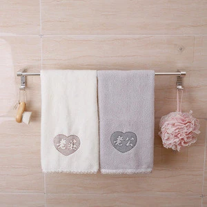 Taizhou Shuangqing Kitchen Bathroom Accessories Good Quality Durable Aluminum Wall Mount Towel Rack Towel Bar
