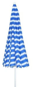 The  Best Quality  Acrylic  Sun Beach Umbrella White&amp;Blue