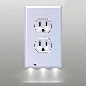The Hotsale Round Style Outlet Wall Cover Plate With Led Night Light
