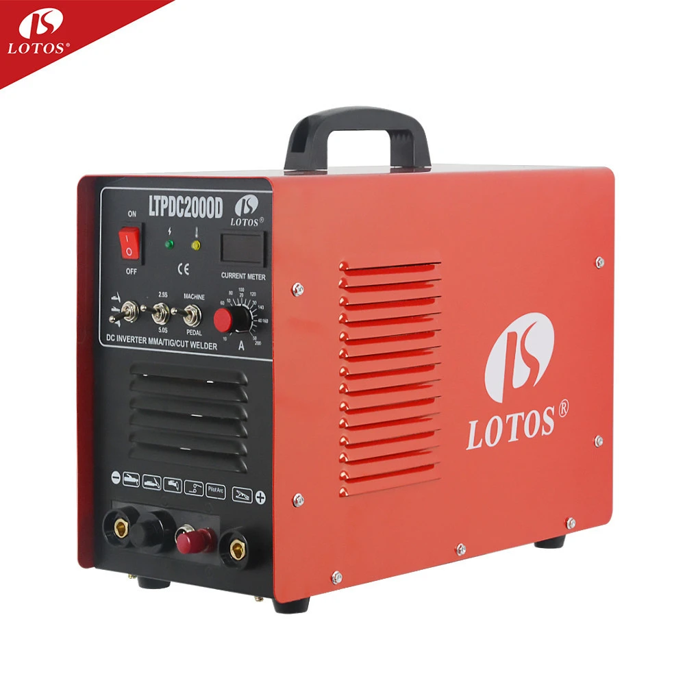 The Lotos LTPDC2000D 110/220v  cut/tig/mma welding machine 3in 1 DC Motor portable plasma combo