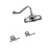 Import Thermostatic &amp; pressure balance Shower faucet bathroom concealed rainfall shower set from China