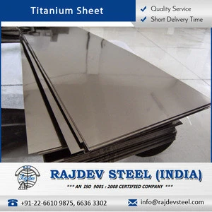 Top Grade Raw Material Made Titanium Sheets Exporter