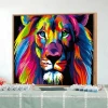 Top Selling Abstract Artwork Colorful Animals Diy Painting By Numbers Lion Picture Painting Canvas