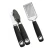 Import TPR comfortable soft grip handle premium black kitchen gadgets set with ice cream scoop cheese grater from China