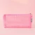 Import Transparent lightweight pure color PVC clear to see zipper pencil grid bag for school office from China