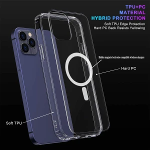 Transparent Mobile Phone Case For IPhone 12 Pro Max MagSafs Case Shockproof Case Protective Cover Shell For IPhone12 Mini 12 Pro