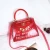 Import triangle organic sports pvc clear messenger bag for women from China
