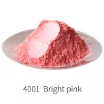 Type 4001 Bright Pink Pigment Pearl Powder Natural Mineral Mica Powder DIY Dye Colorant Used for Soap and Cosmetic