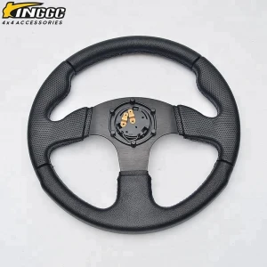 Universal PVC Leather 330mm 13inch Steering Wheel Flat