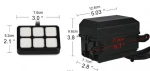 Universally  DC12V LED 6 Switch Panel Electronic Relay System with Circuit Control Box - Wiring Harness Kit