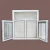 Import UPVC vinyl windows designs double glazed pvc swing windows from China