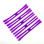 UV Resistant Long stretch purple Colors Soft Elastic H-shaped Silicone rubber band