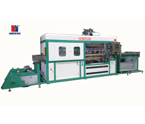 Vaccum forming machine for blister tray packaging