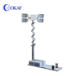 Vehicle-mounted Telescopic Mast Light Tower And Pneumatic Telescopic Mast Light
