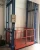 vertical lead rail goods lift industrial hydraulic lift for warehouse
