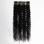 VMAE Mongolian Cuticle Aligned 6D Hair Extension Prebonded Hair Natural Color Afro Kinky Curly 3A 3B 3C 6D Human Hair Extensions