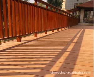 Walkways for gardens, exterior hollow wood plastic composite flooring/decking board, balcony waterproof outdoor floor covering