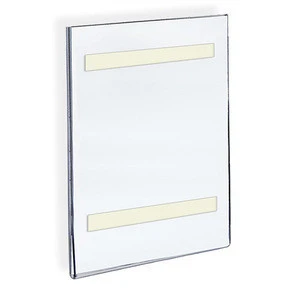 Wall Mount Sign Holder 8.5&quot; x 11&quot; Acrylic  PVC PETG Sign U Frame with 3M Tape Adhesive for Home, Office, Store, Restaurant