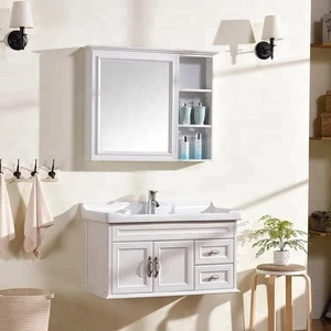 Wall mounted bathroom vanity designs with mirror