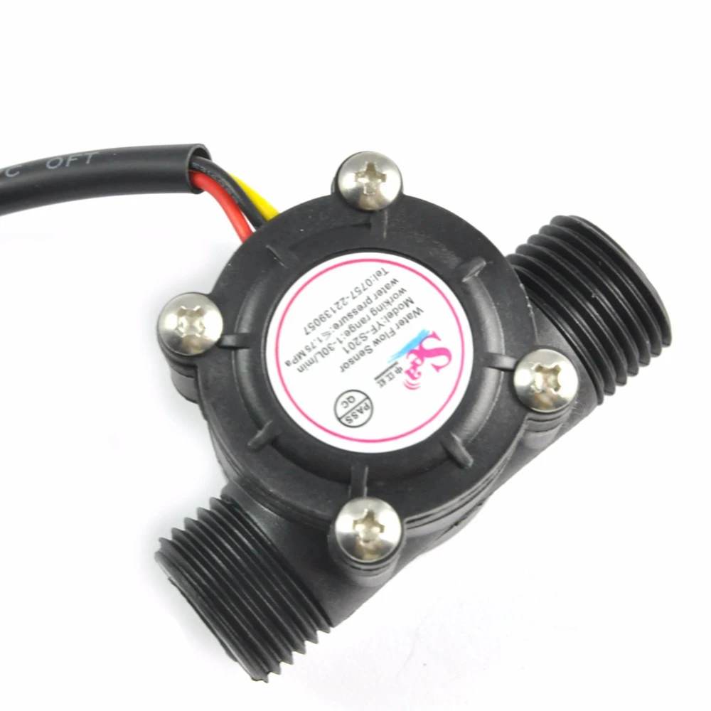 Water Flow Meter Sensor Switch Flow Meter Flowmeter Control Value Tester 1/2 Regulator 1-30L/min