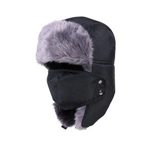 Waterproof fabric  Thicker fleece caps Winter unsex leifeng cap tarmac winter hat