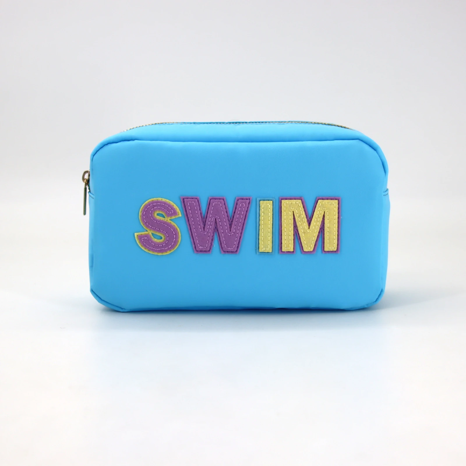 Waterproof nylon fabric toiletry bag personalized cute makeup cosmetic bag