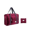 Waterproof polyester foldable storage travel bag, packable duffel bag, folding duffel bag