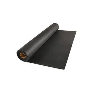 Wear Resistant 20MM Black Gym Floor,  Anti-ultraviolet Rubber Sheet Roll/