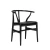 Import Weave seat with arm modern restaurant leisure black wood dining room chair from China