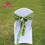 Wedding Decoration Chair Covers Satin Chair Sashes For Sale
