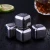 Import Whiskey Ice Stones Personalized Gift Set 8 Stainless steel Chilling Whisky Rocks Lead-Free Crystal Glass Cups from China