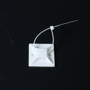 white 30*30cm cable tie holder with sticker