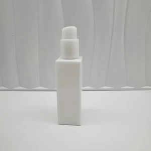 white Pump perfume cream bottle Push Press Pump fine mist Glass white opal Bottles 30 50 100 120 ml 50g